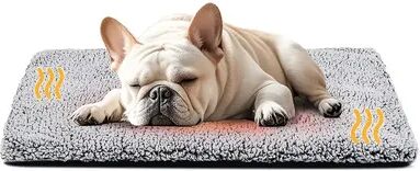 Quick Pick Pro Cozy Paws Self Heating Pet Pad For Dogs & Cats With Non Slip Thermal Comfort l gray