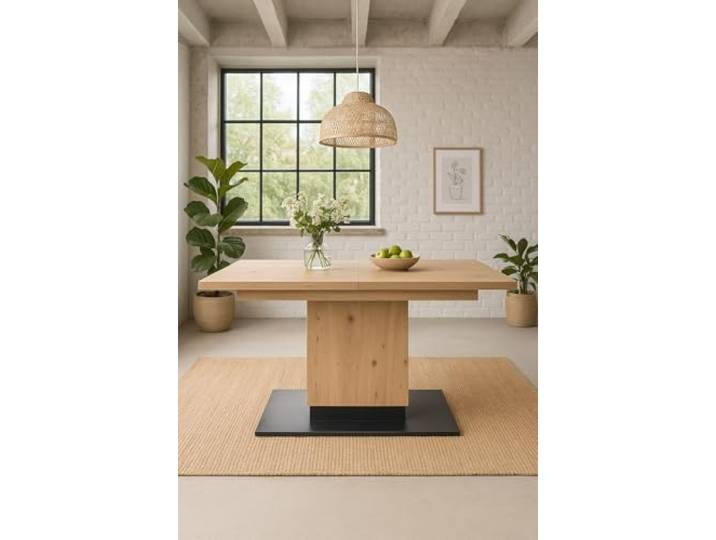 moebel direkt online Säulentisch 120-180 cm vergrößerbar Hannes