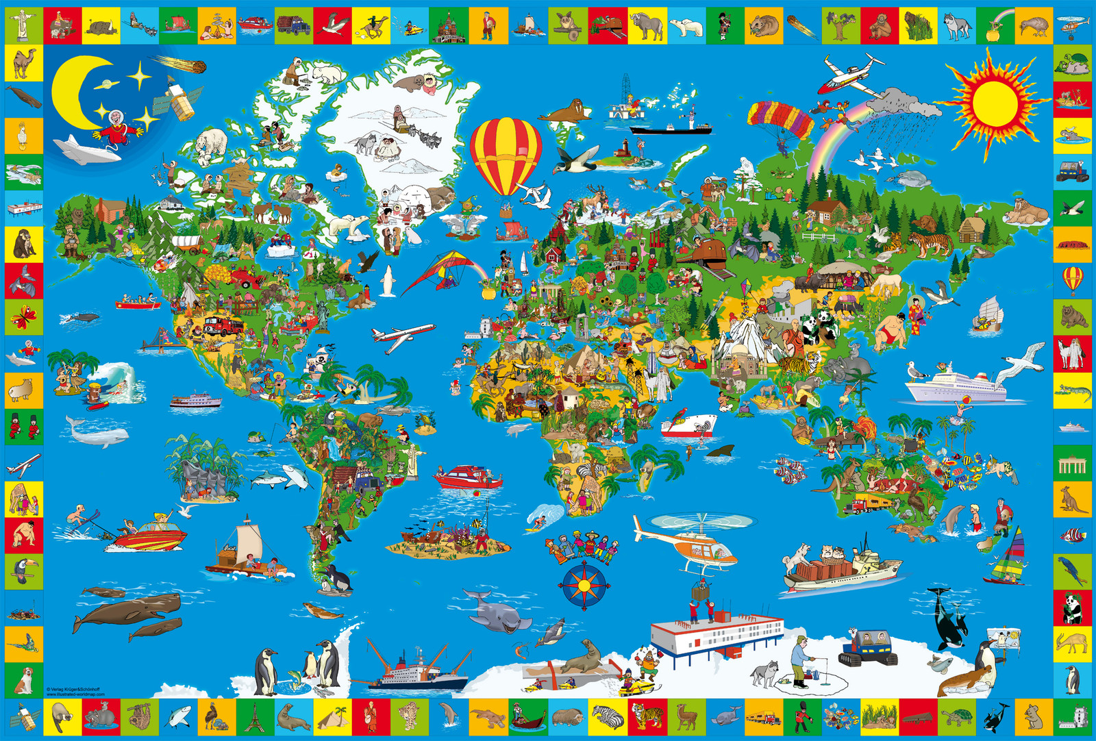 Schmidt Spiele Puzzel Mijn kleurrijke aarde 200-delig voor kinderen