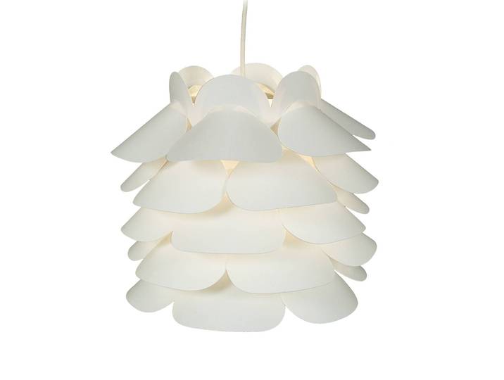 Suspension Ø 34cm Blanc Matériau : Matière plastique Type de matière synthétique : Vinyle E27