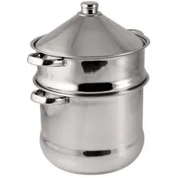 Baumalu 340971 Couscous-Topf, Pfanne + Kochtopf, Silber