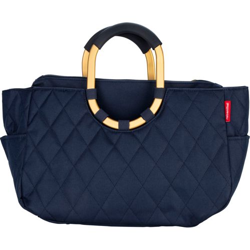 Reisenthel loopshopper M frame rhombus midnight gold