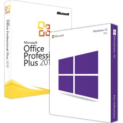 Microsoft Windows 10 Professional & Office 2010 Professional Plus - (Bundle)