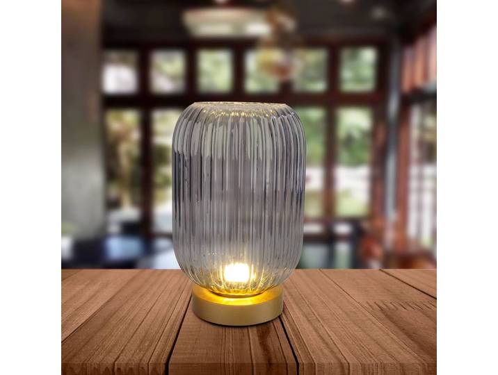 Näve Fensterbank Tischlampe 5305558, dimmbar, messing / gold, für Wohn- / Esszimmer, Kunststoff, Modern, Tischlampe