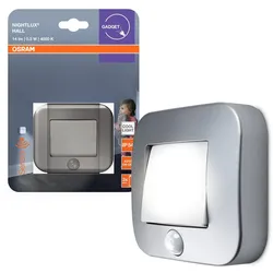 OSRAM LED-Außenleuchte mit Bewegungsmelder NIGHTLUX silber