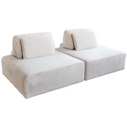 MODULSOFA WIOLO SOFT 2 MODULE 2 KISSEN Cremeweiß Cord