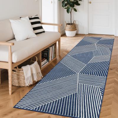 Garvee Modern Washable Geometric Chevron Area Rug