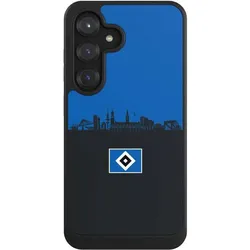 Nivocase Hülle für Samsung Galaxy S25 Handyhülle NIVOcore Case Schwarz HSV Hamburg Skyline (Samsung Galaxy S25), Smartphone Hülle, Schwarz