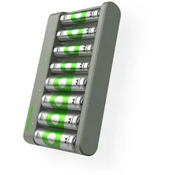 GP USB-Akku-Ladegerät inkl. Akkus Basic E821U 8-Port