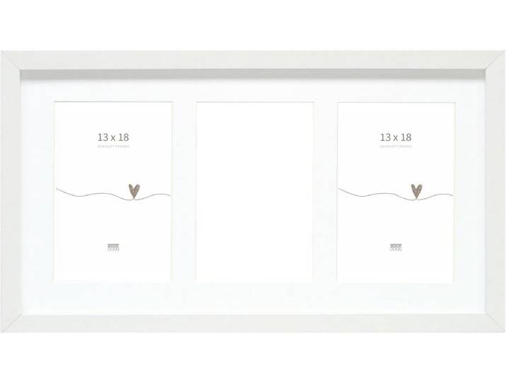 Deknudt Frames fotolijst S66KA6 - wit - 3 verticale foto's 13x18 cm