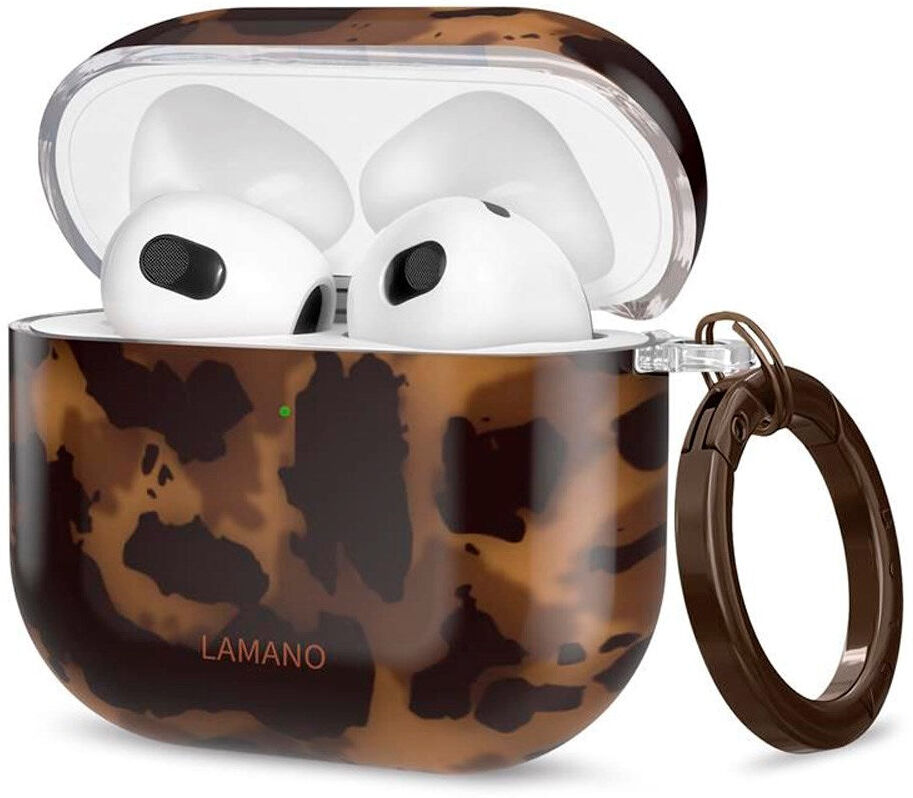 Apple AirPods (4. gen.) Tech-Protect Lamano Cover m. Nøglering - Panther