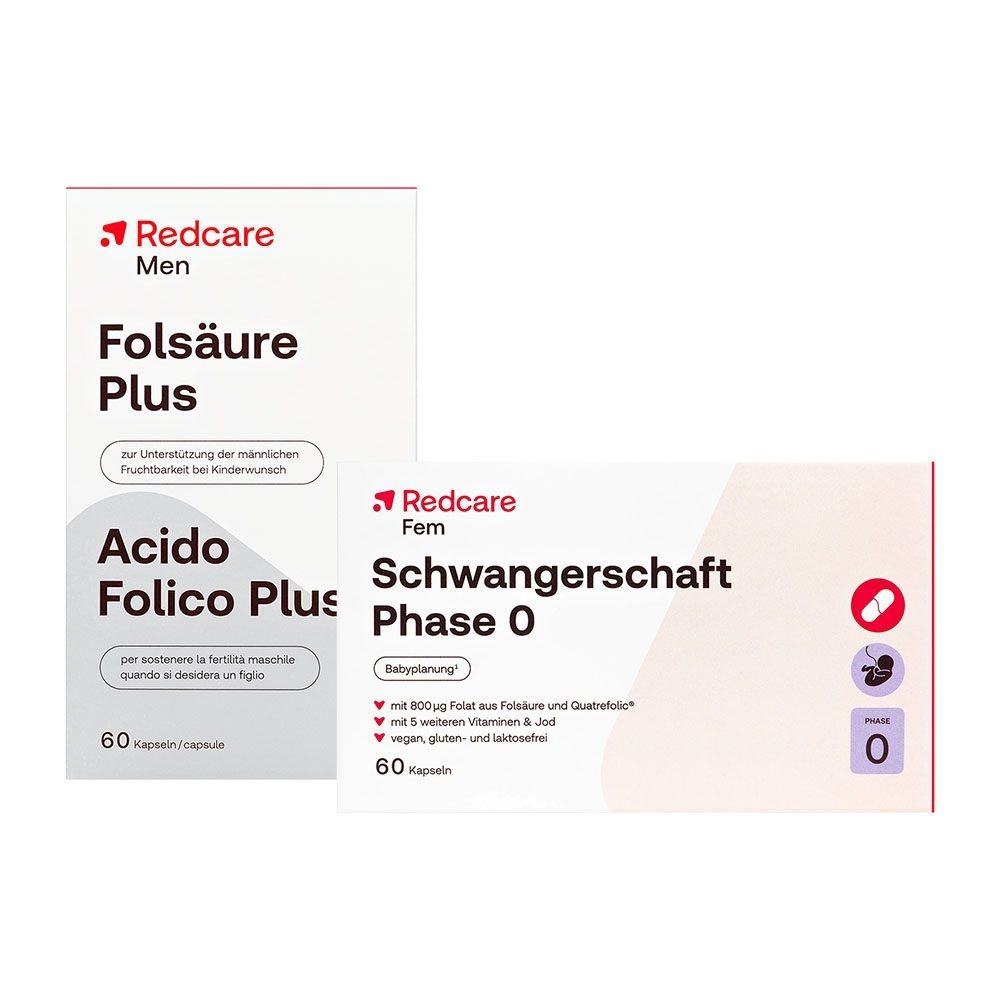 Redcare Folsäure bei Kinderwunsch 2x60 St Kapseln