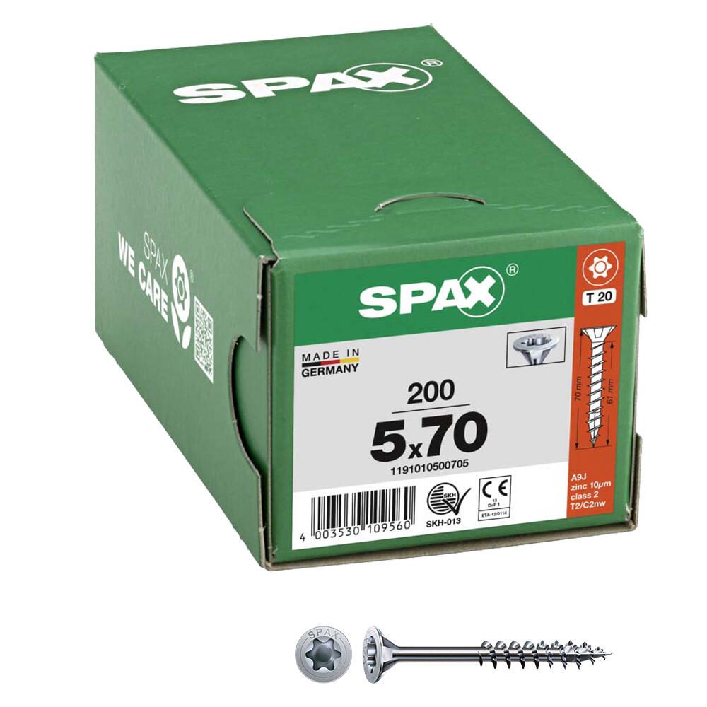 SPAX® Universalschrauben T20 5x70 200 St. 1191010500705