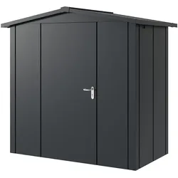 Hörmann Metall-Gerätehaus "Juno" mit Satteldach, JSD3 - Design, 214 x 118 cm (B x T),anthrazit,