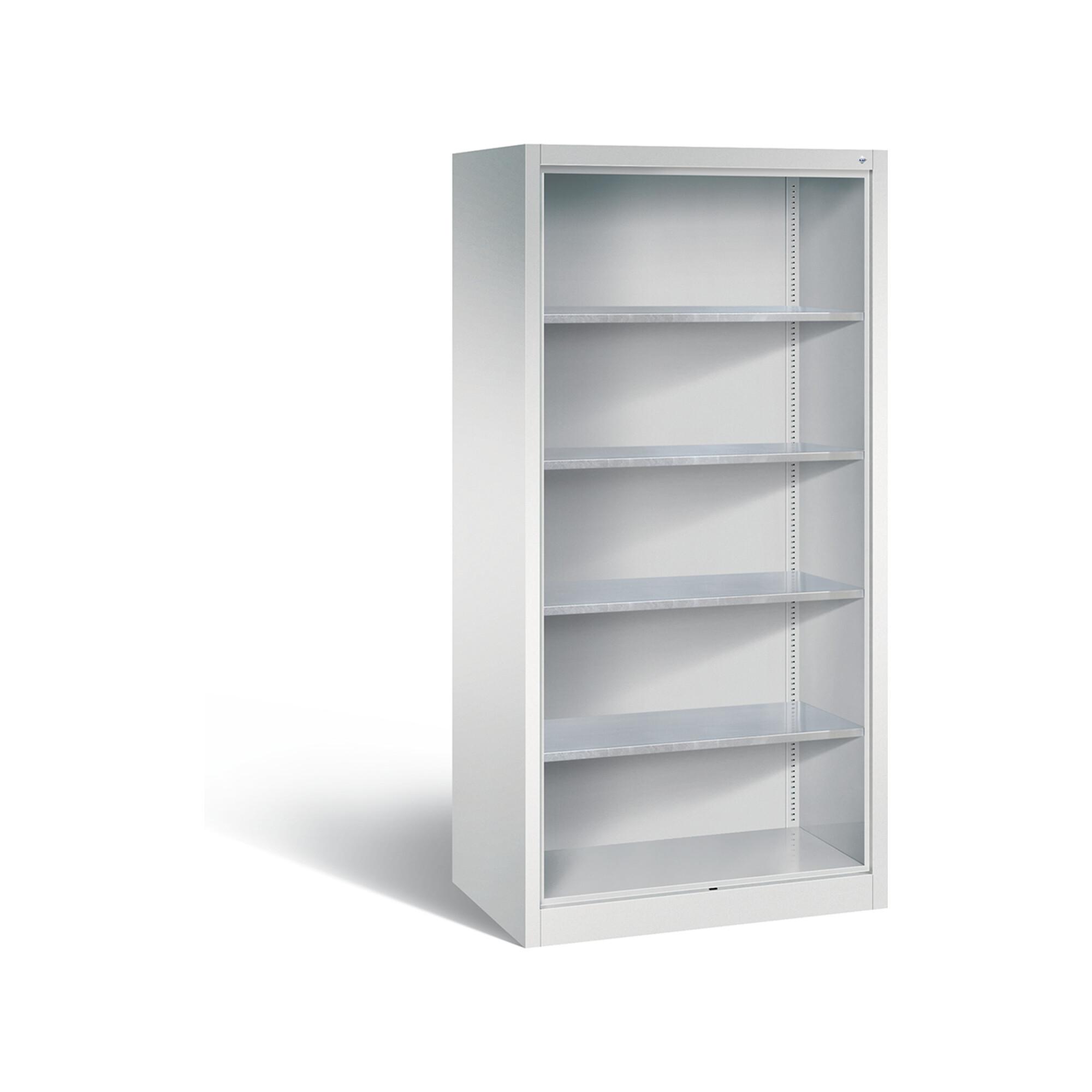 C+P Stahlregal mit Rückwand Acurado, H1950xB930xT600mm, Korpus Lichtgrau ; C + P Möbelsysteme (8922-02|S10000)