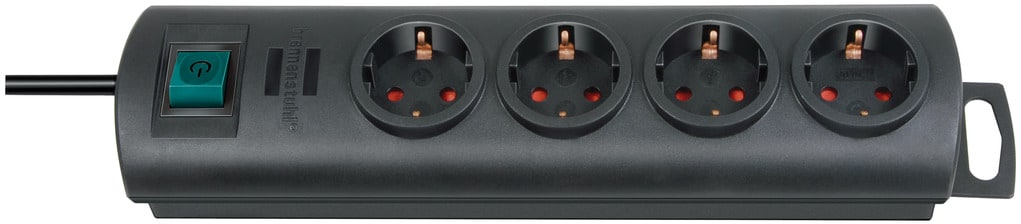 Brennenstuhl Primera-Line Steckdosenleiste 4-fach 1,5m schwarz 1153300124