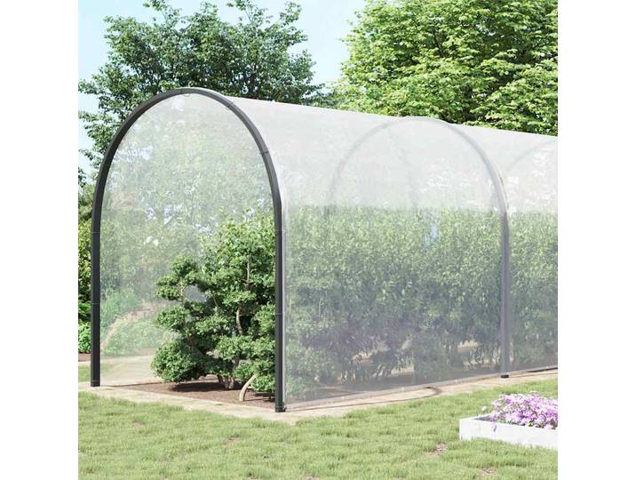 vidaXL Transparente Plane mit Ösen 10x12 m Polyethylen