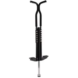 Relaxdays Pogo Stick für Kinder bis 60 kg Schwarz,Silber