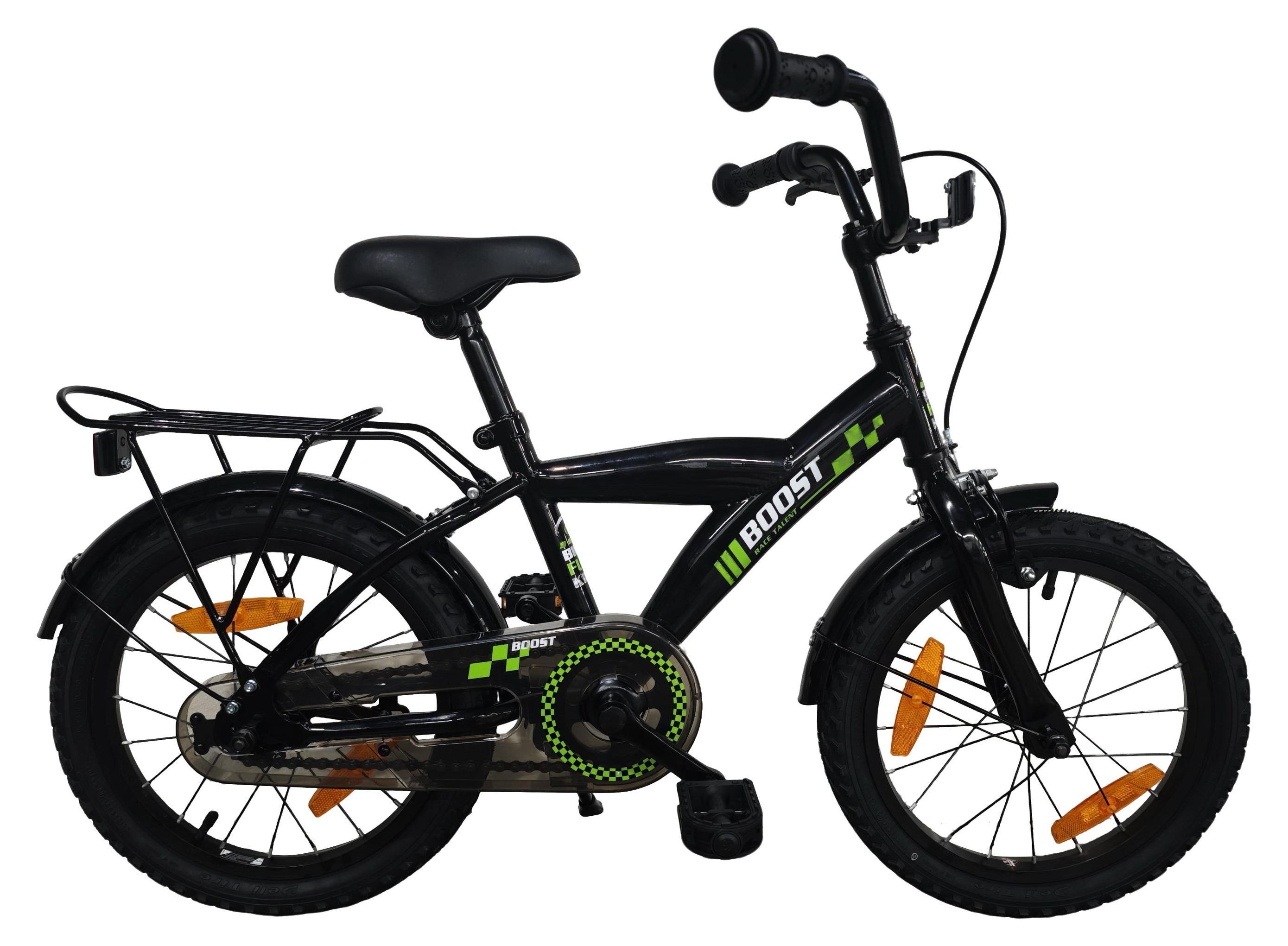 Bikefun Kinderfahrrad Boost 16 Zoll mit Bremsnabe - Schwarz