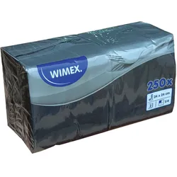 Wimex 250 Cocktail-Servietten 2-lagig ca. 24x24cm schwarz