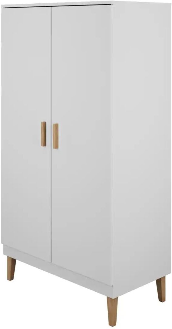 Höffner Kleiderschrank  Kubi ¦ weiß ¦ Maße (cm): B: 55 H: 184