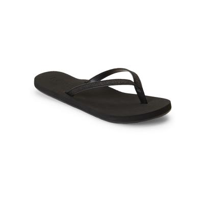 Sandale ROXY "Napili", Damen, Gr. 7(37), schwarz (schwarz 3), Obermaterial: 100% Synthetikmaterial / Futter: 100% Synthetikmaterial / Außensohle: 100% TPR., Schuhe Sandale