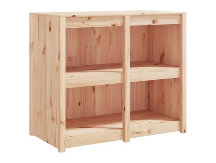 fsahslih Outdoor Küchenschrank MEPPEL Kiefer Massivholz 106x55x92cm Modulartiger Außenküchenschrank aus unbehandeltem Holz für Garten und Terrasse mit großzügigem Stauraum.