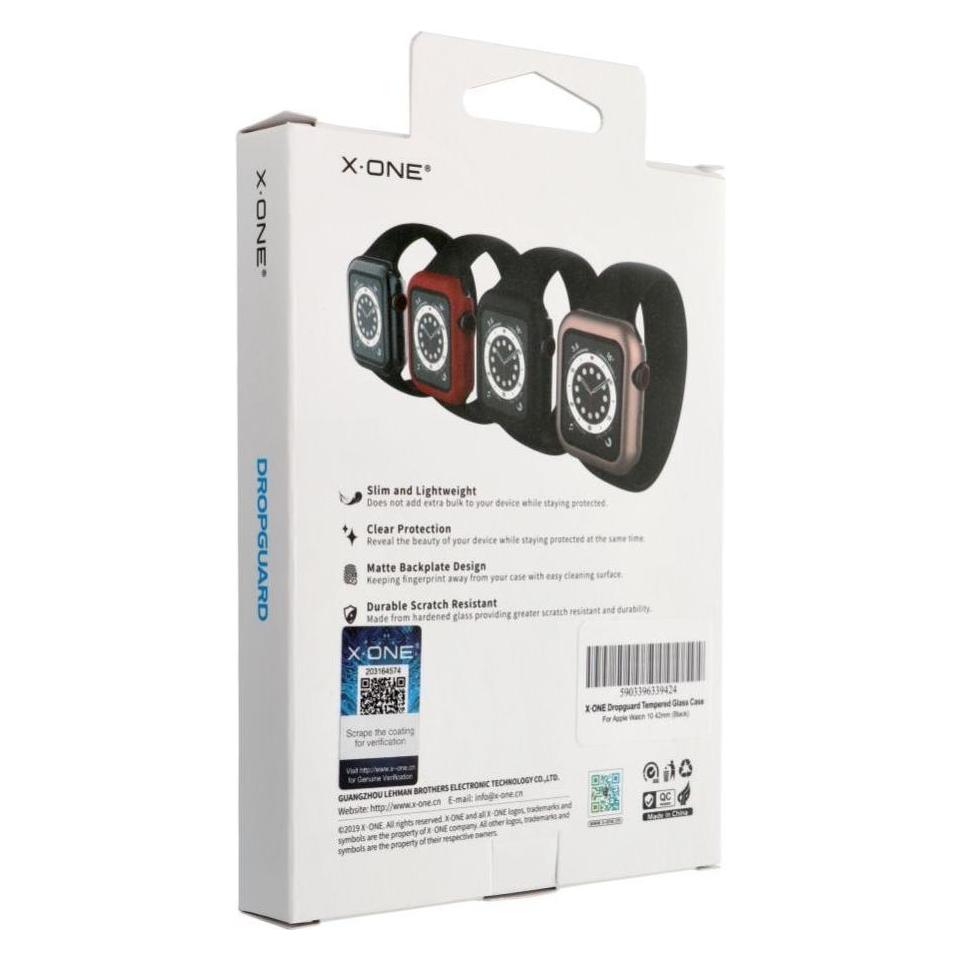 X-One Back panel cover Dropguard Case - for Apple Watch 10 42mm black (56666101)