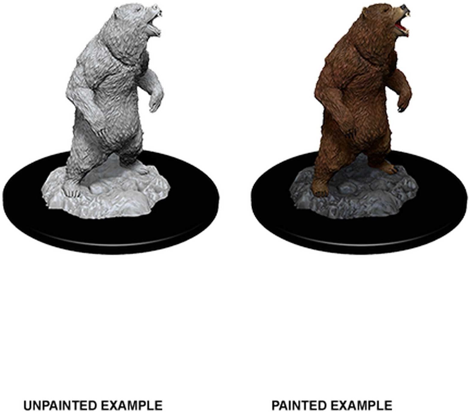 Wiz Kids LLC WizKids Deep Cuts Unpainted Miniatures: Grizzly for Tabletop Gaming - Unpainted and Primed - Ages 14+