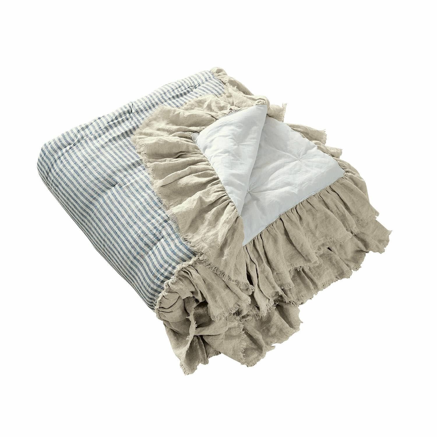 Loberon Quilt Alexane blauw/wit