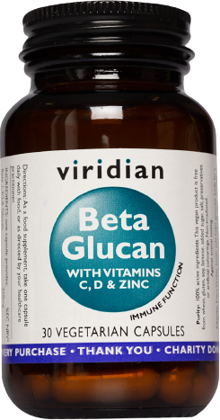 Viridian Beta Glucan 30 Capsules