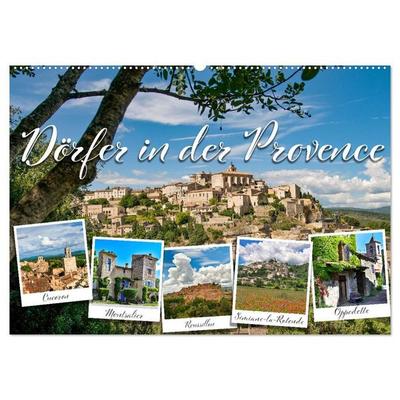Dörfer in der Provence (Wandkalender 2027 DIN A2 quer), CALVENDO Monatskalender