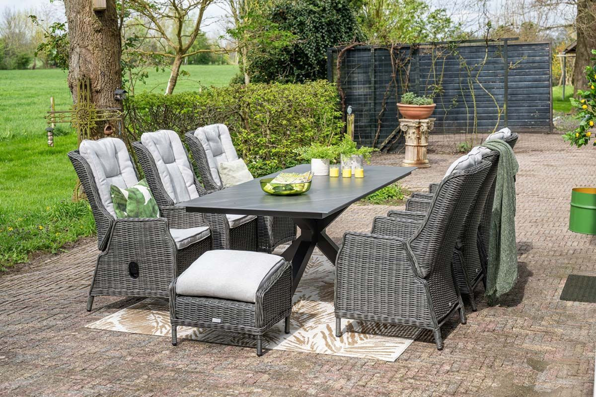 Garden Impressions Voetenbank Osborne Earl Grey/Sand