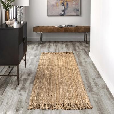 Nuloom Delilah Solid Chunky Jute Tassel Area Rug