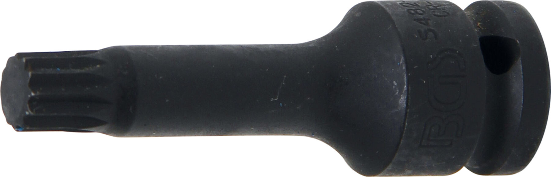BGS Kraft-Bit-Einsatz 5482-M12, Antrieb Innenvierkant 12,5 mm (1/2"), Innenvielzahn (für XZN) M12 ; BGS technic)