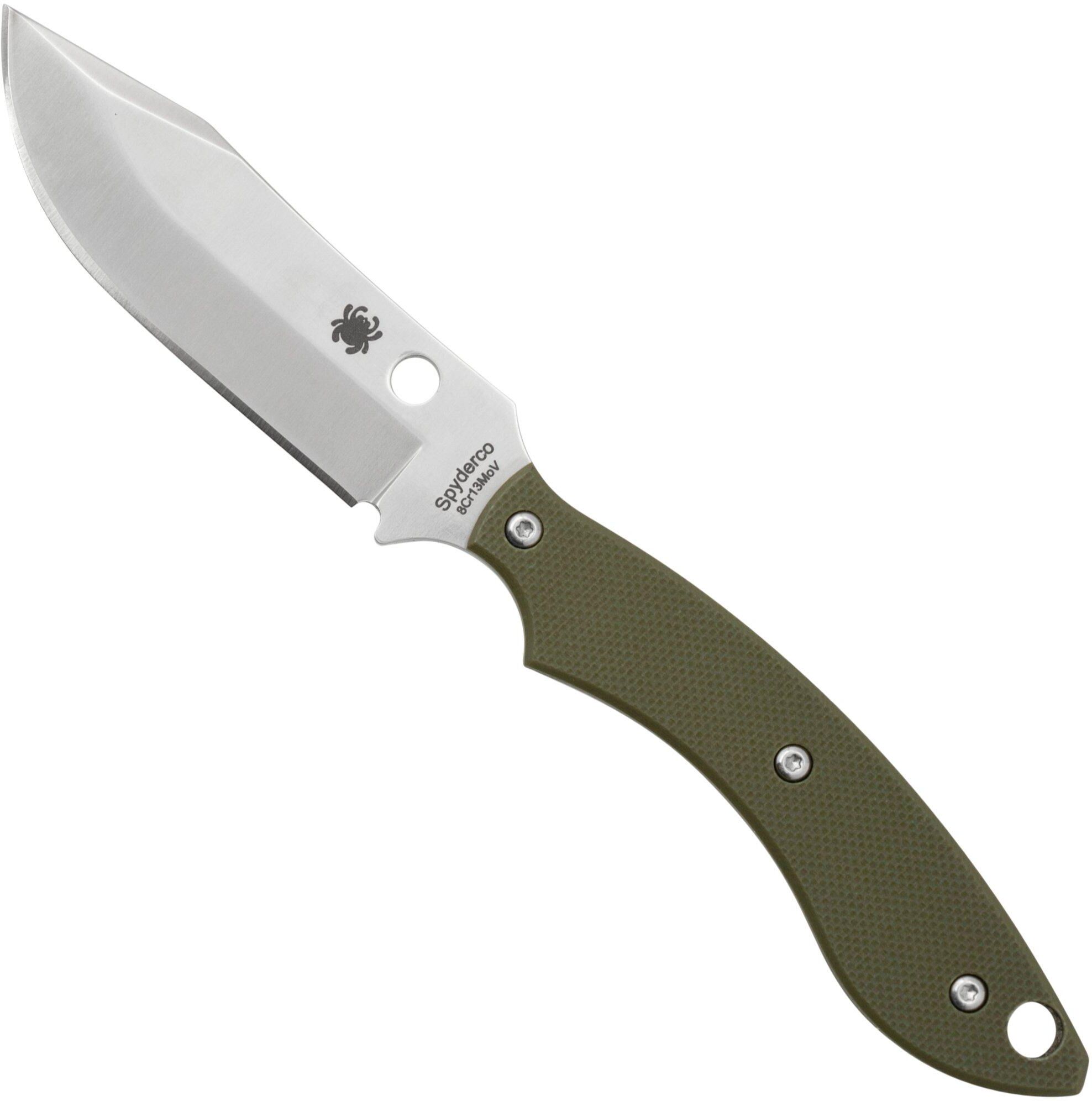Spyderco Stok Bowie FB49GPOD OD Green G10 coltello fisso, design di Sjoerd Stok
