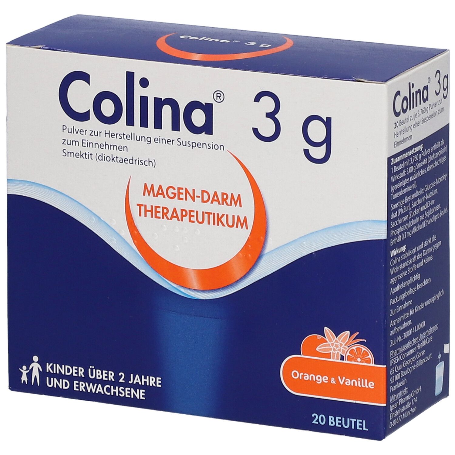 Colina Btl. 3 g Pulver z.Herstell.e.Susp.z.Einn. 20 St zur Herstellung einer Susp. zum Einnehmen