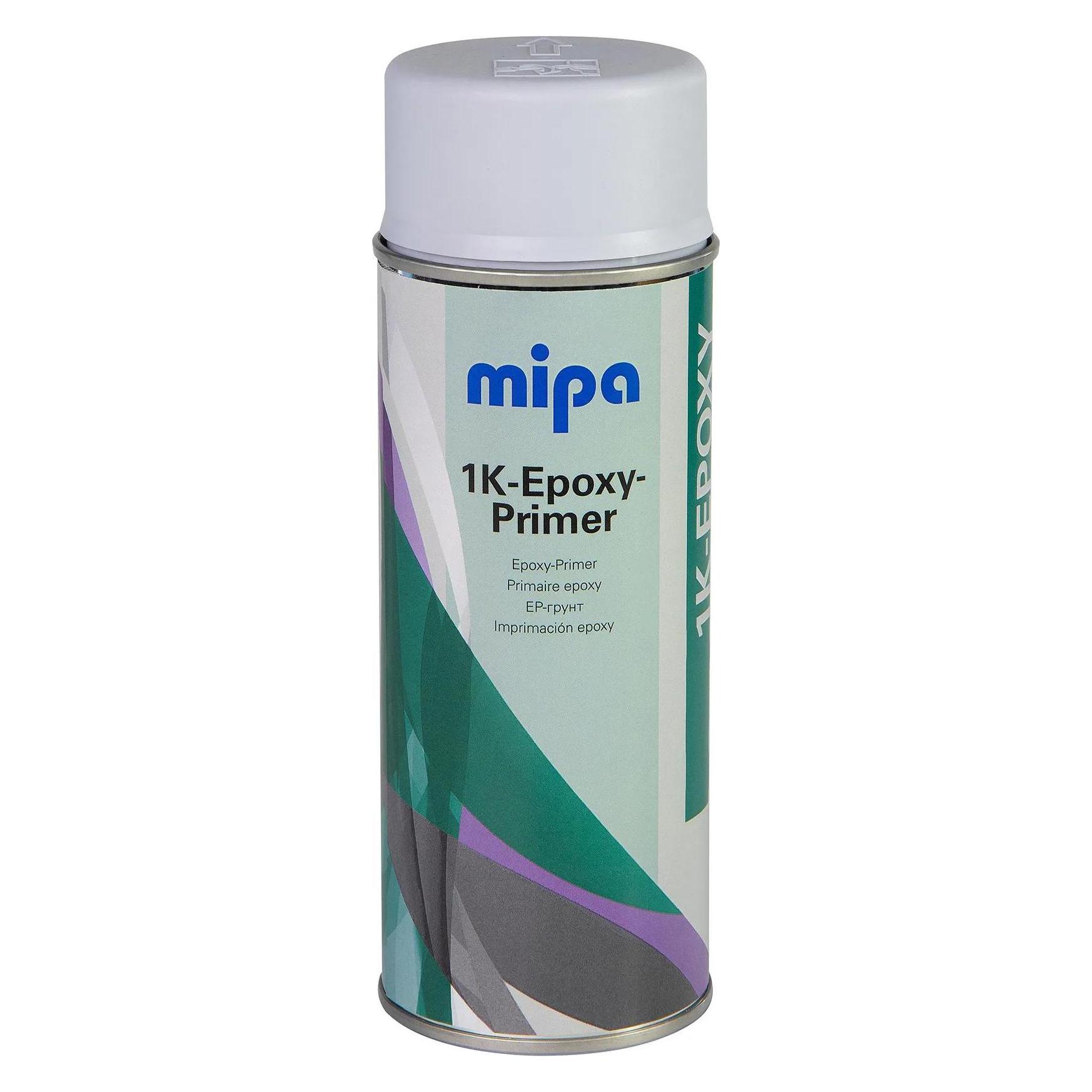 Mipa 1K-Epoxy-Primer-Spray, Rostgrundierung, Füller, füllstark, schnell trocknend, grau, 400 ml (Grau) (213250001)