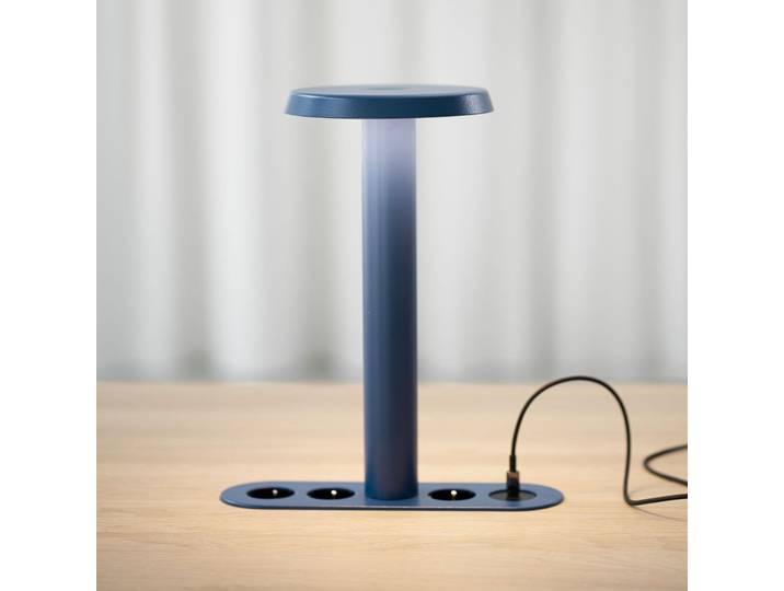 NOMAD LAMP 02 tafellamp, blauw, 32 cm - Forming Function - Woonkamer - Designer - Aluminium - 1 lamp