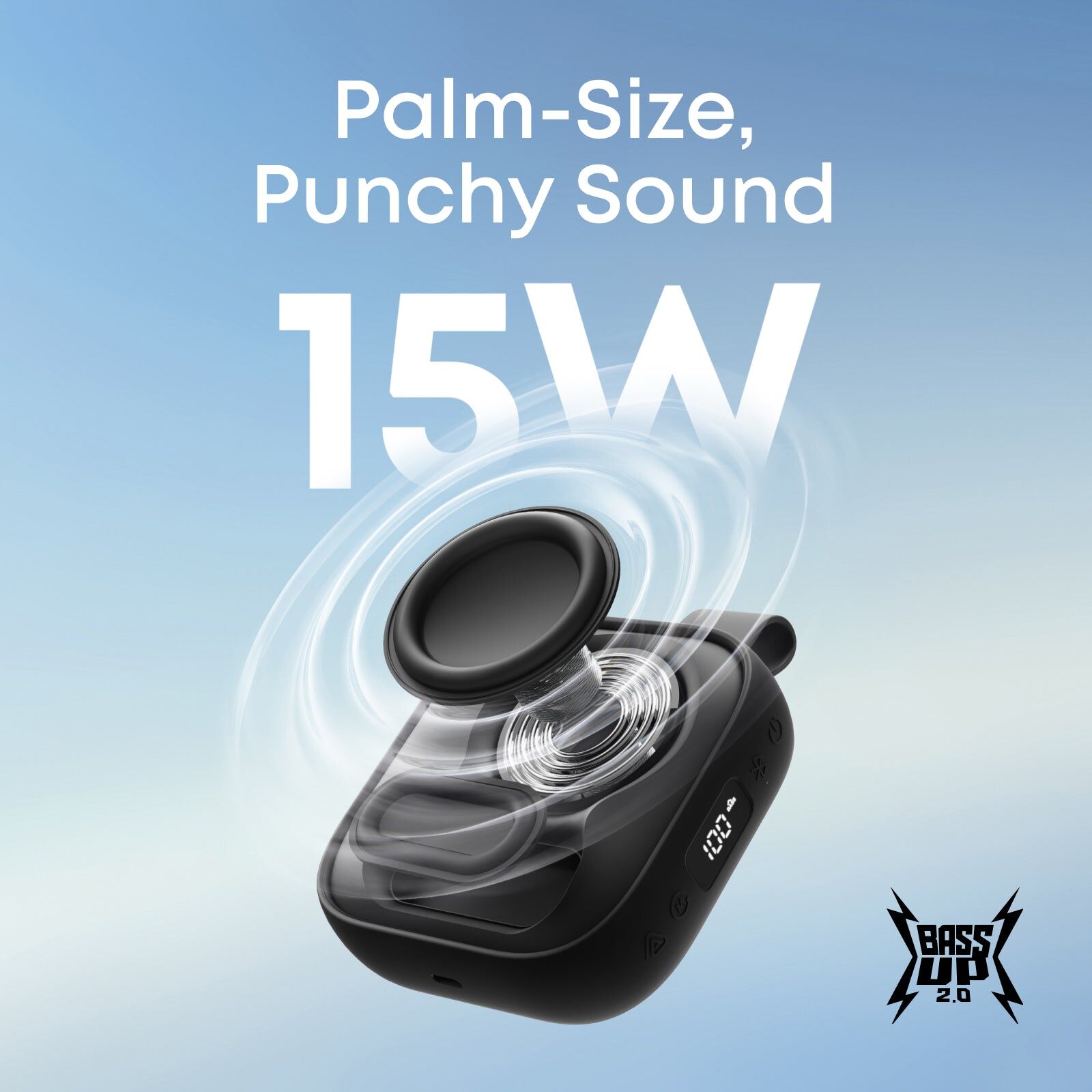 soundcore Boom Go 3i   Portable Bluetooth Speaker with Powerful Bass Black