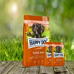 Sonderaktion - Happy Dog Supreme Sensible Toscana 12,5 kg + 2 x 1 kg