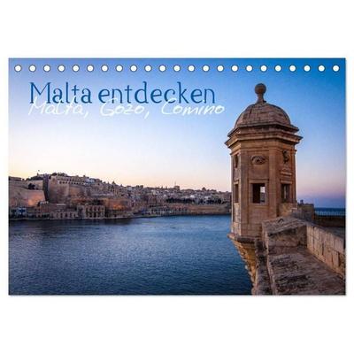 Malta entdecken Malta, Gozo, Comino (Tischkalender 2027 DIN A5 quer), CALVENDO Monatskalender