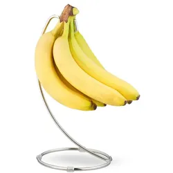 Relaxdays 8 x Bananenhalter mit Haken Silber
