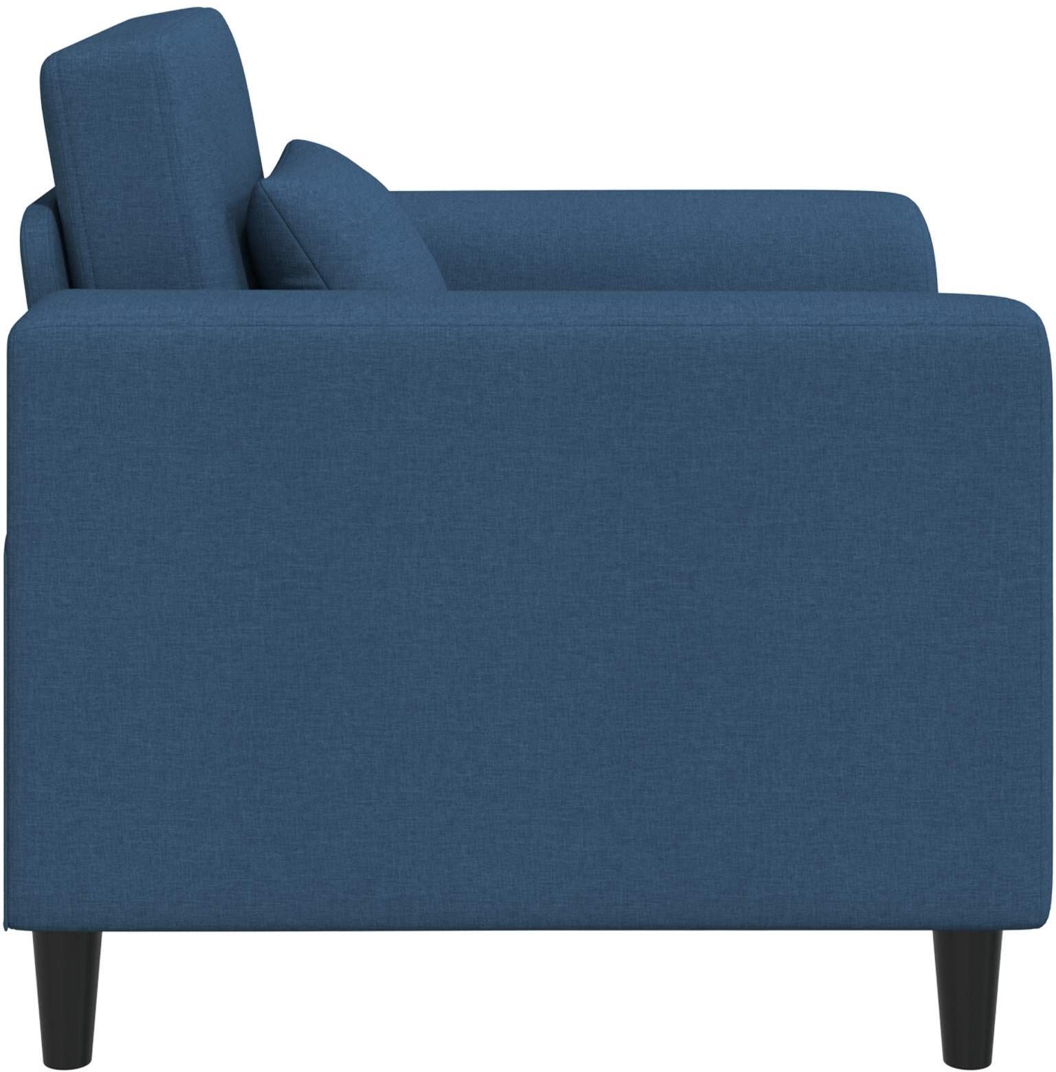 vidaXL Fauteuil Bleu Tissu