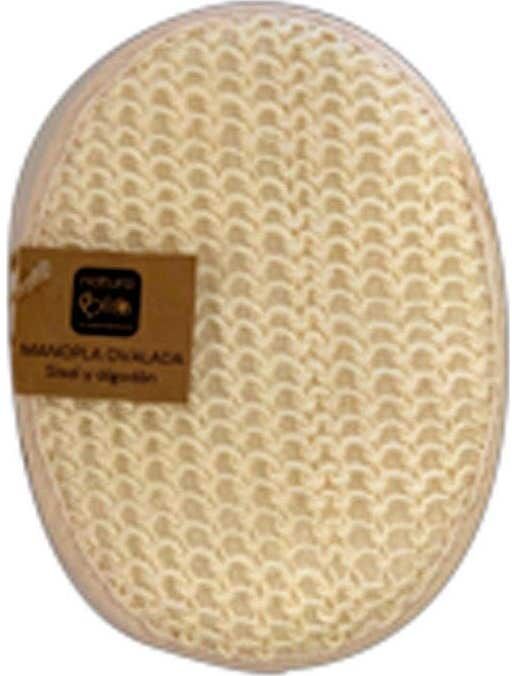 NaturaBIO Cosmetics Manopla Ovalada Sisal y Algodon 1 ud