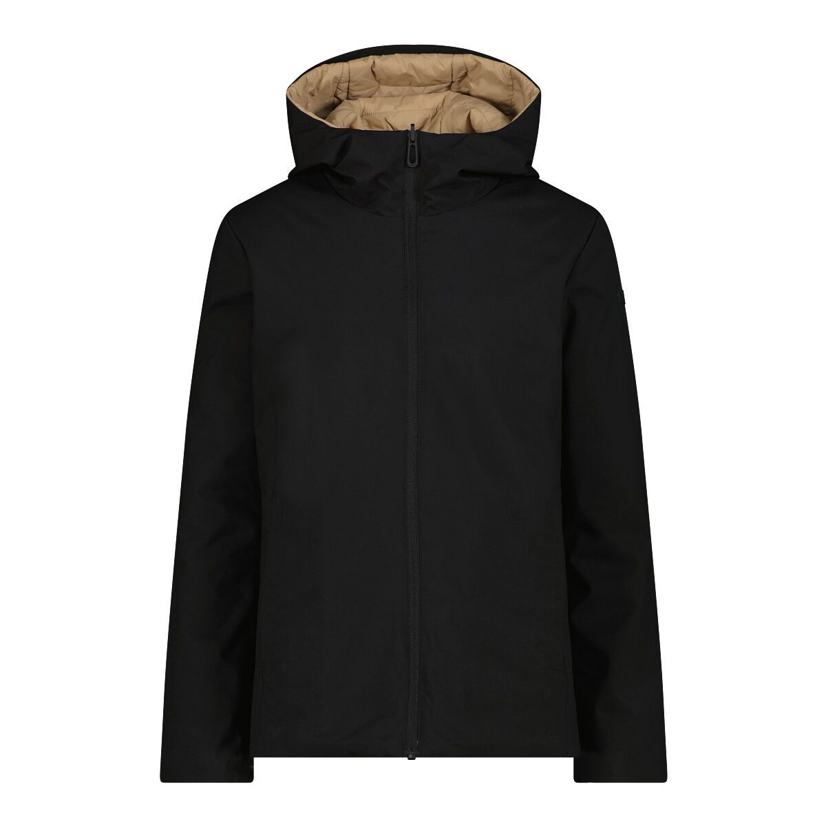 CMP Woman Padded Reverse Jacket FIX Hood nero (U901) 44 35K3586-U901-44