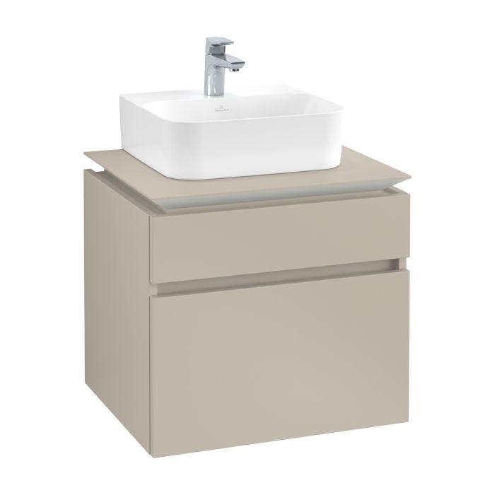 Villeroy & Boch Legato Waschtischunterschrank B73200VK 60x55x50cm, Soft Grey