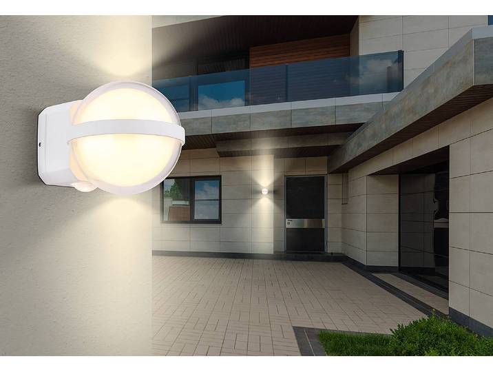 LED-Wandleuchte Illi Typ B 11 x 11 x 13cm Weiß/Weiß