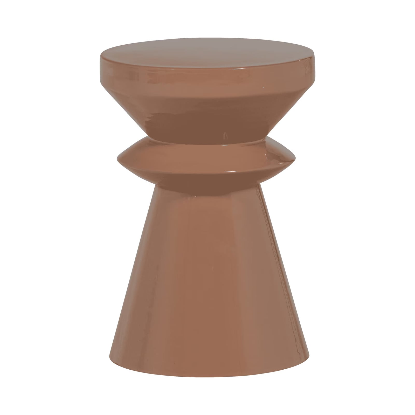 WOOOD Ronde Bijzettafel Fedde Oud Roze - Diameter: 30 cm