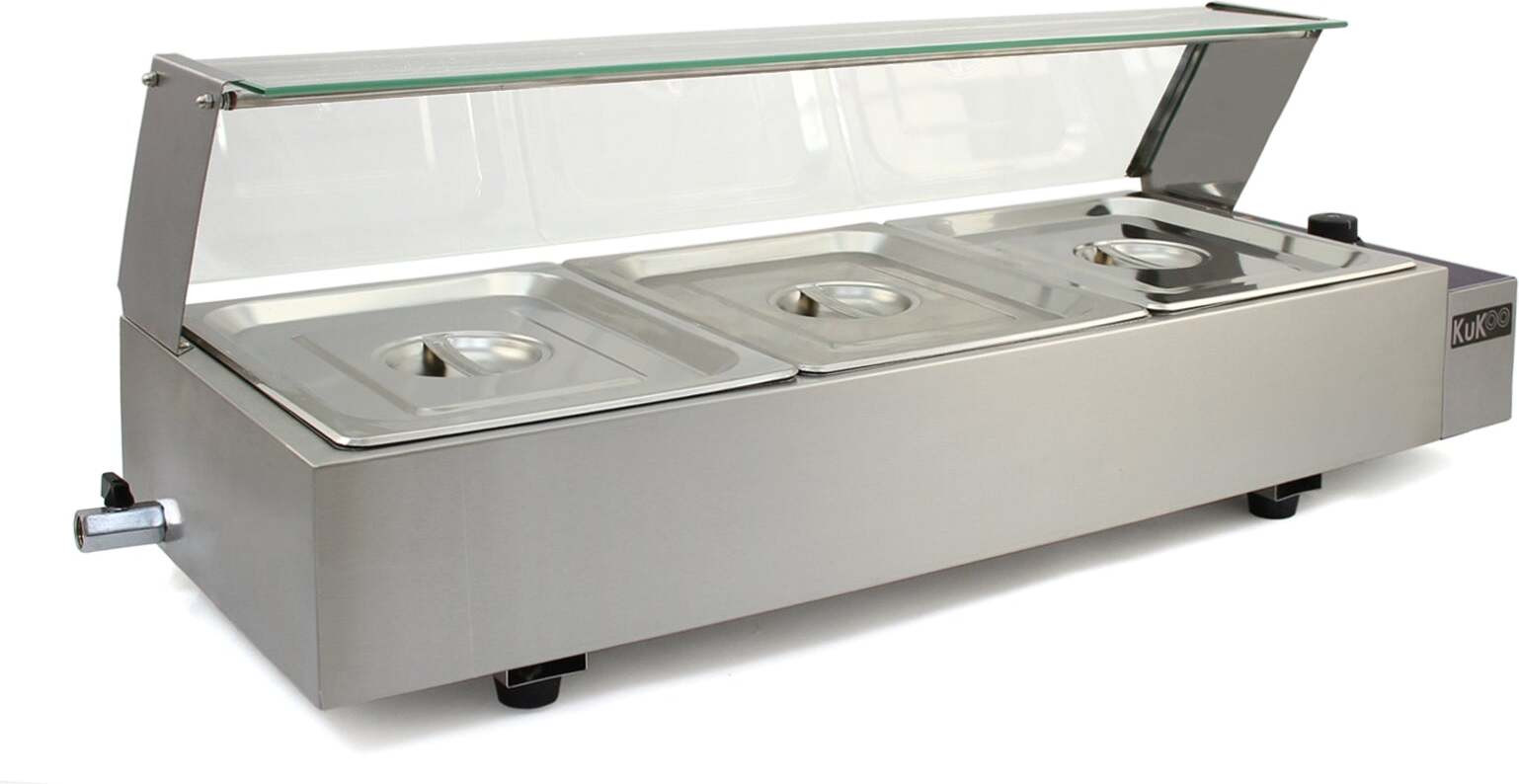 Kukoo Gastro 3 GN bain-marie van Monster Shop